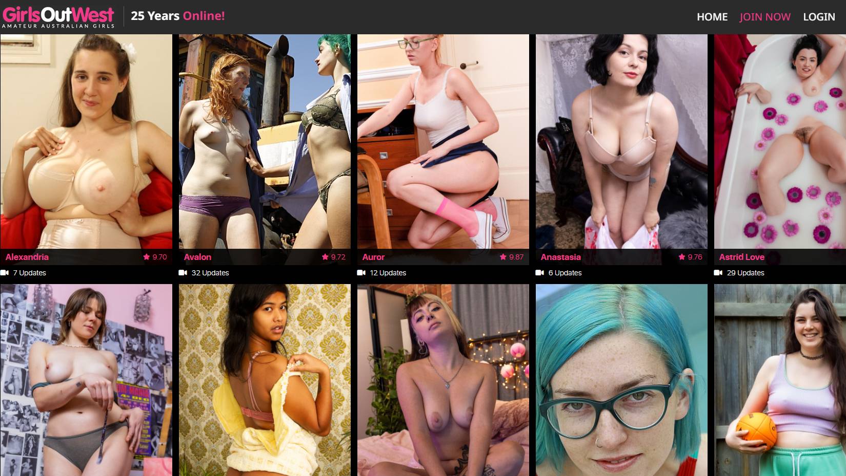 GirlsOutWest website screenshot